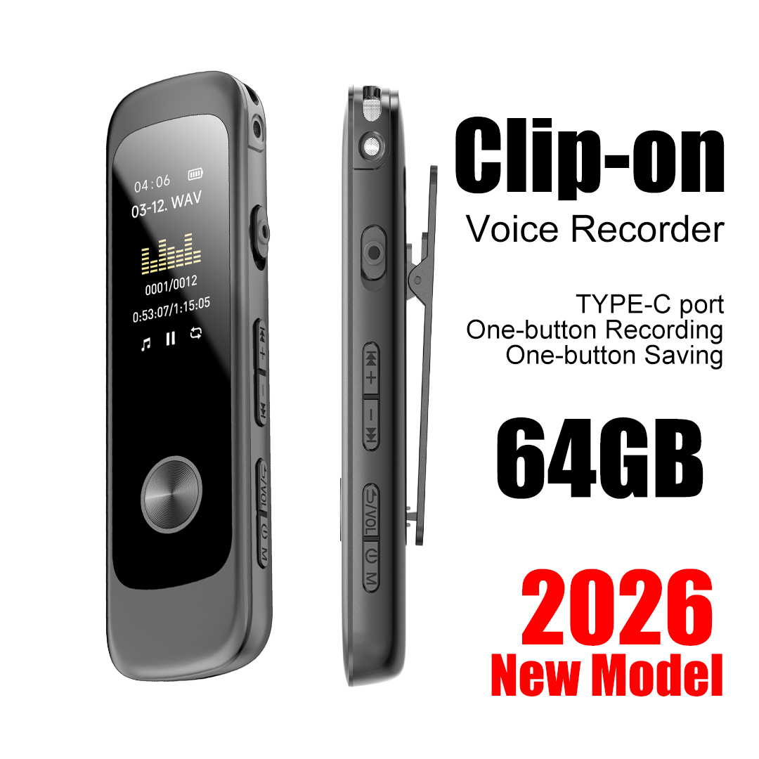 Voice Recorder Pen - Mini Penna Registratore Vocale HD 1536Kbps,
