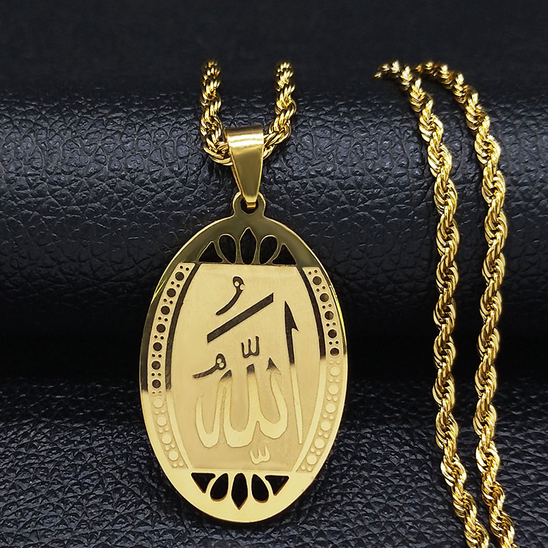 Gadget Q - Collana con Ciondolo Islamico in Acciaio