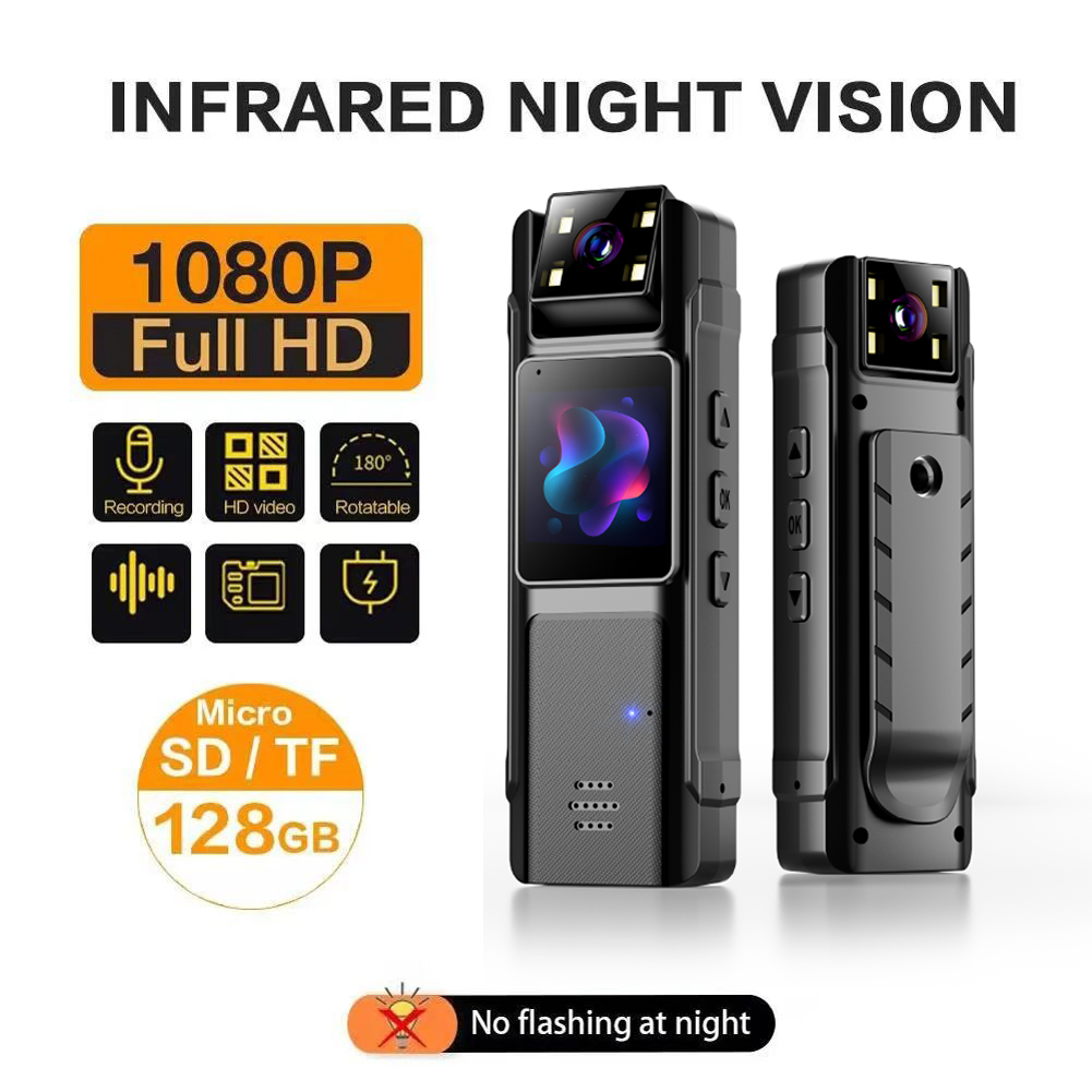 Compact Camera Mirrorless - Mini Telecamera Indossabile Portatile 1080P HD