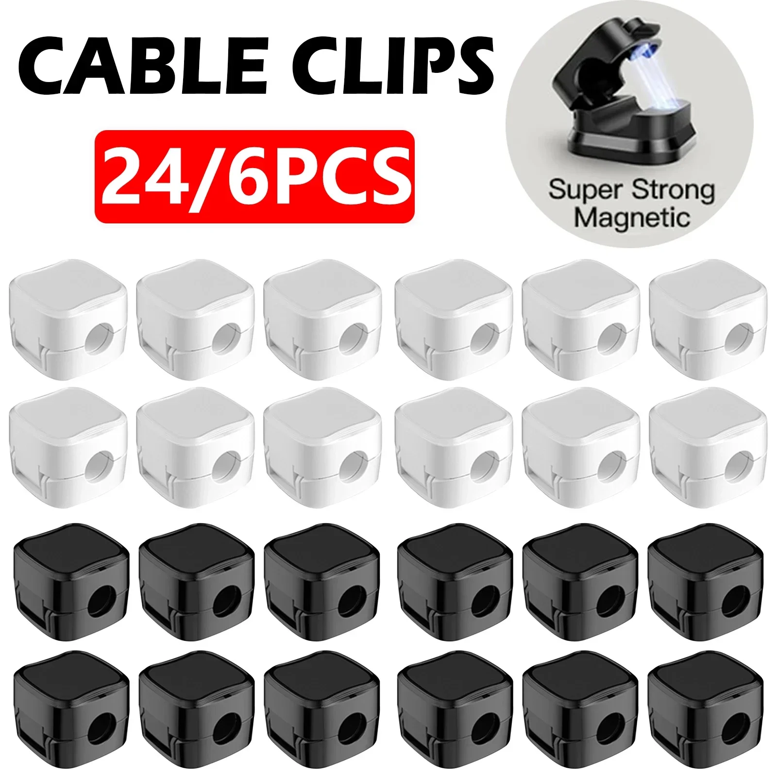 24/6PCS Clip per organizer per - Magnetic Charging Cable recensione e prezzo