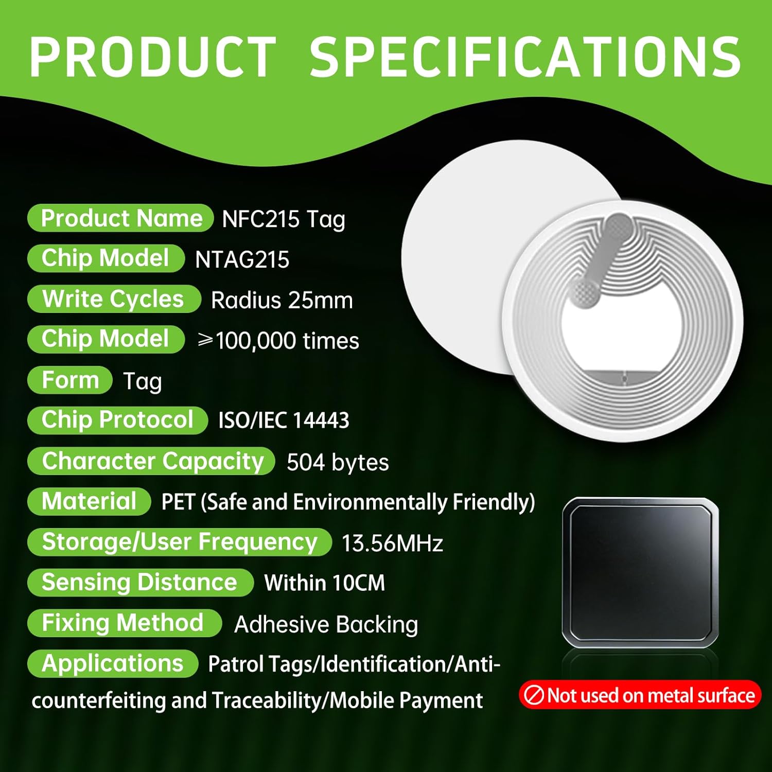 Etichette NFC Adesive, Chip NF - Nfc Tag Programmable recensione e prezzo